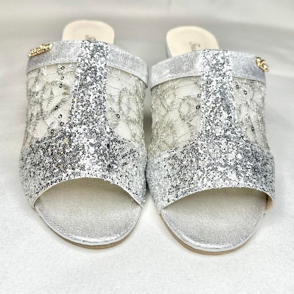 Temu Glitter Sequins Slip on Sandal - Picture 2 of 4